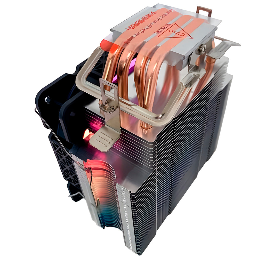 Cooler Fan CPU C3Tech Gaming, RGB, Multicores, 4 Heatpipes de Cobre - FC-L110M