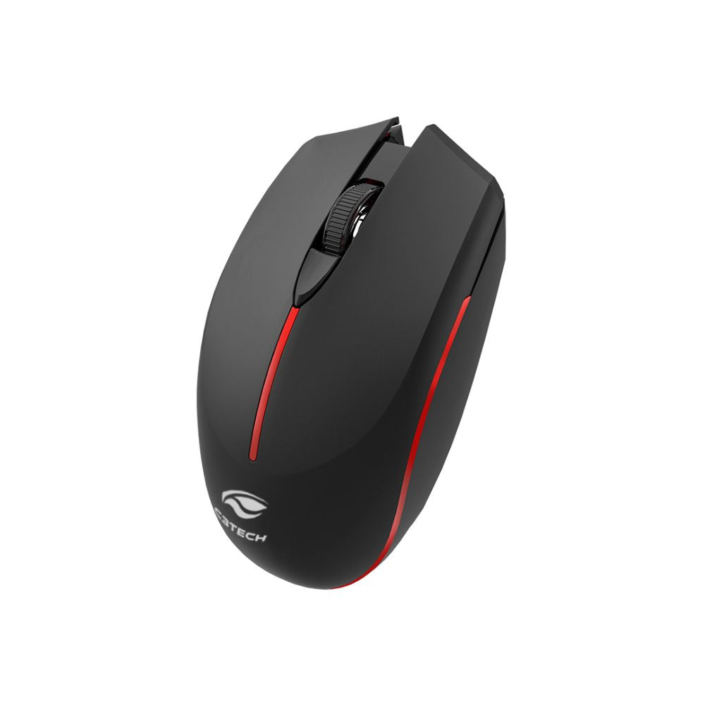Mouse Sem Fio Recarregável Bluetooth e Wireless 2.4ghz M-BT+RC/NANO M-BT40BK C3Tech