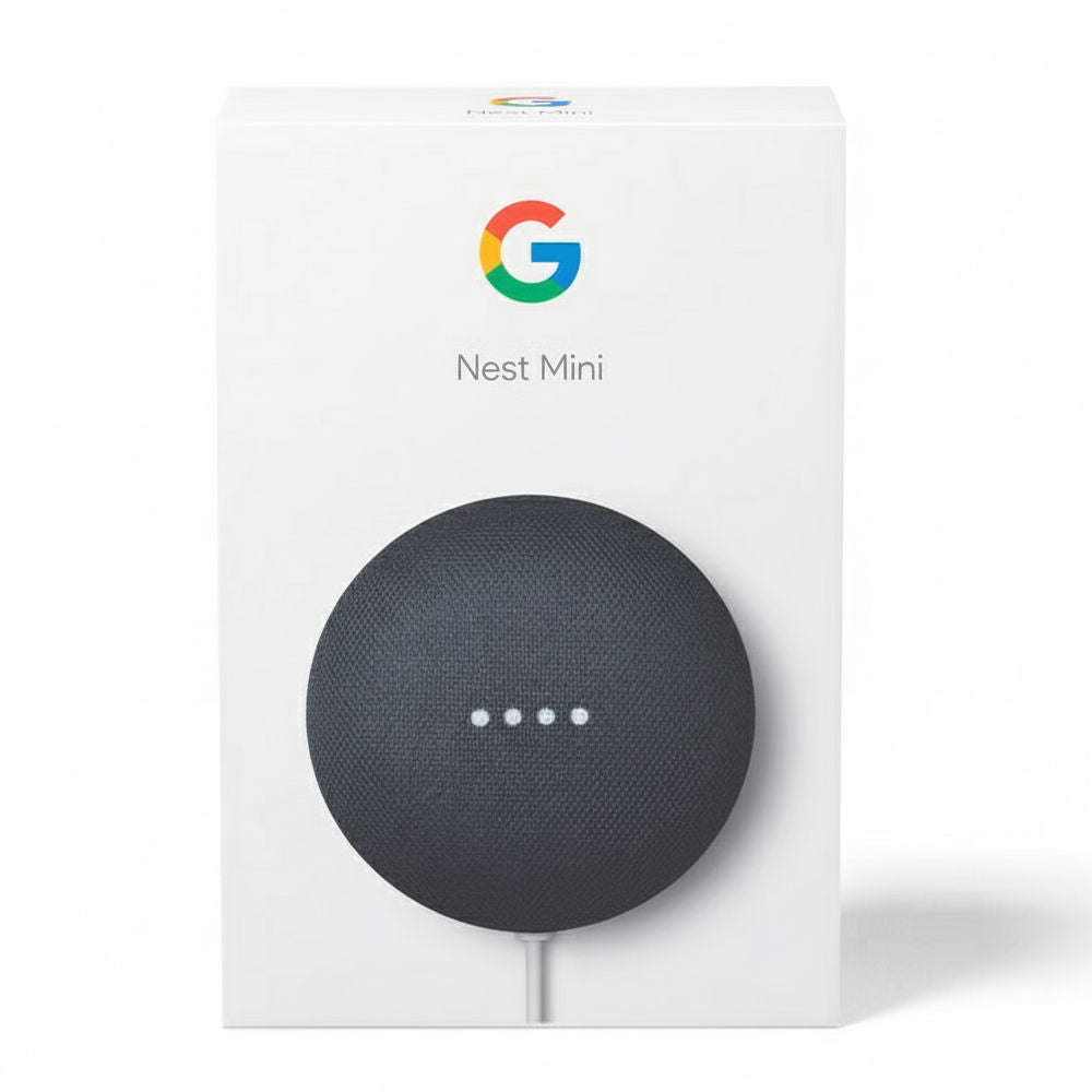 Google Nest Mini 2ª Geração, Assistente de Voz, Wi-Fi, Driver 1.58" 360° Som, Chip ML 1 TeraOPS, Controle Tátil, Preto