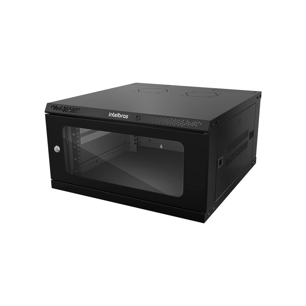 Mini Rack de Parede 19" 5U Desmontável Intelbras MRD 547 x 470mm, Preto