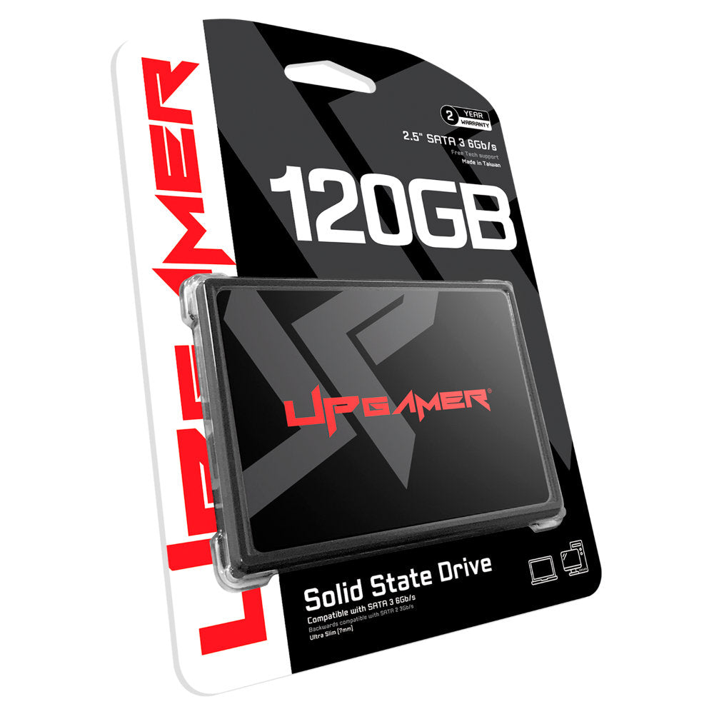 SSD UP Gamer 120GB UP500 SATA III 2.5" Leitura 550MB/s Gravação 450MB/s