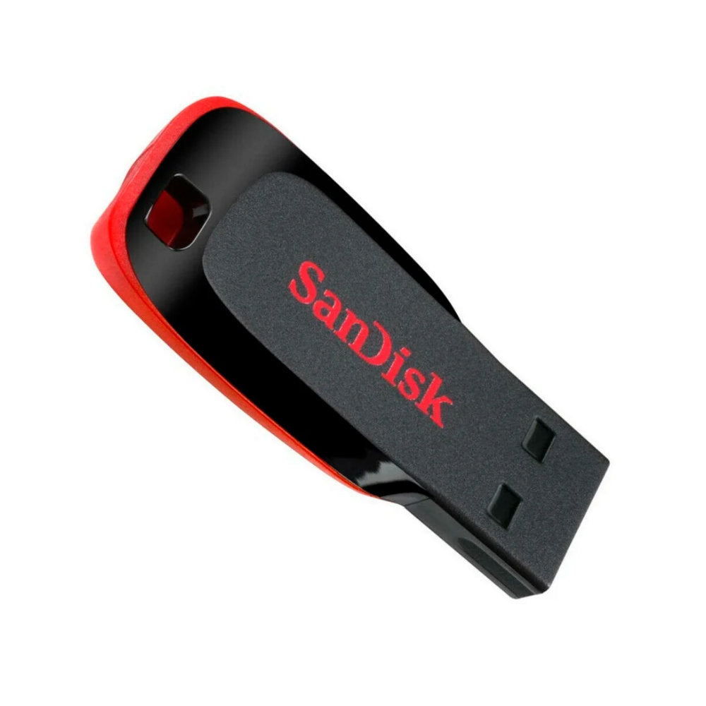 Pen Drive 8GB SanDisk Cruzer Blade SDCZ50 USB 2.0 - Preto/Vermelho