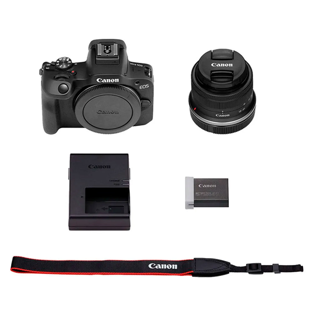 Câmera Digital Canon EOS R100, 24.1MP, WiFi, Lente RF-S 18-45mm F4.5-6.3 IS STM - 6052C043AA