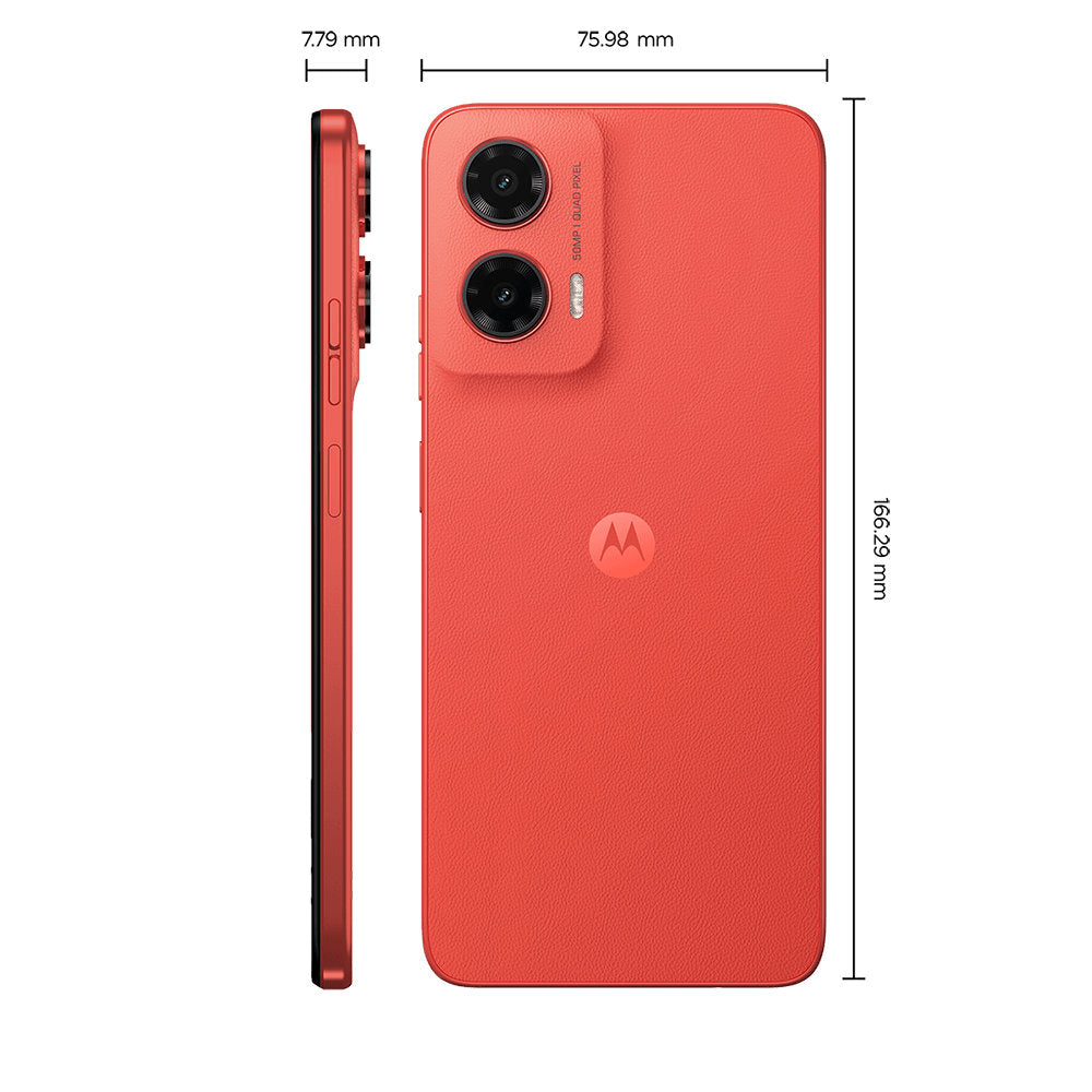 Smartphone Motorola Moto g35 5G 256GB 12GB RAM (4GB + 8GB Boost Inteligente) Câmera 50 Mp + Selfie 16mp Tela 6.7" -Coral