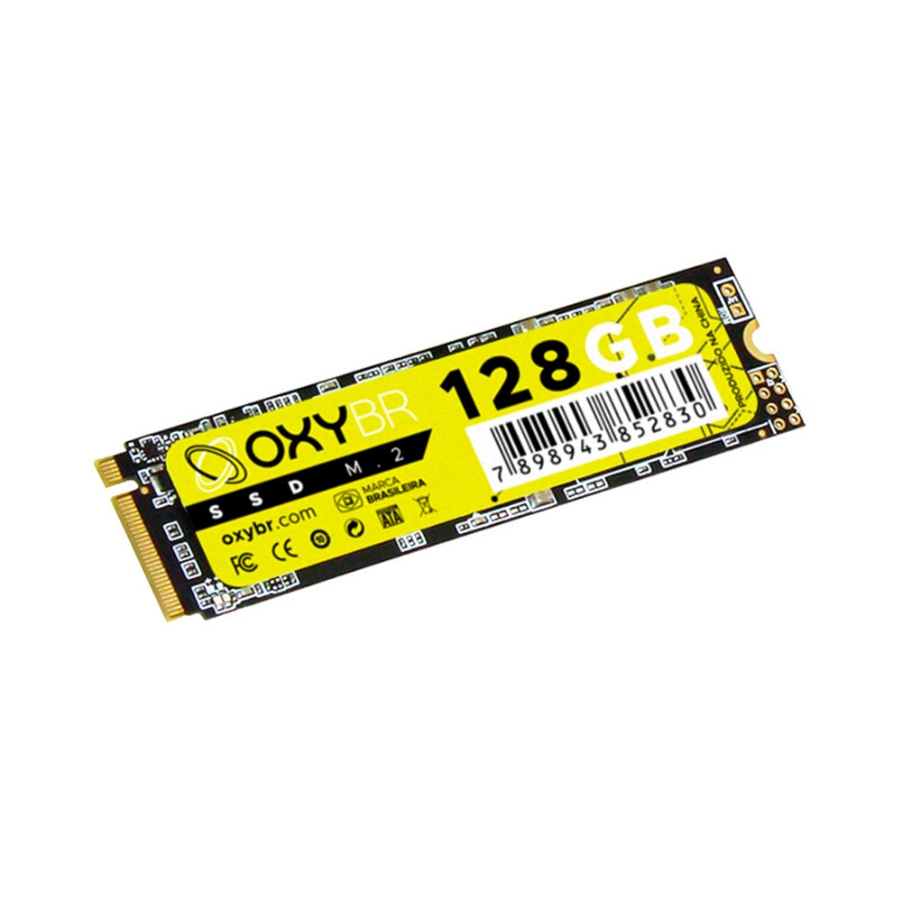 SSD 128GB M.2 OxyBR NVMe Leitura: 2400 MB/s Gravação: 1700 MB/s