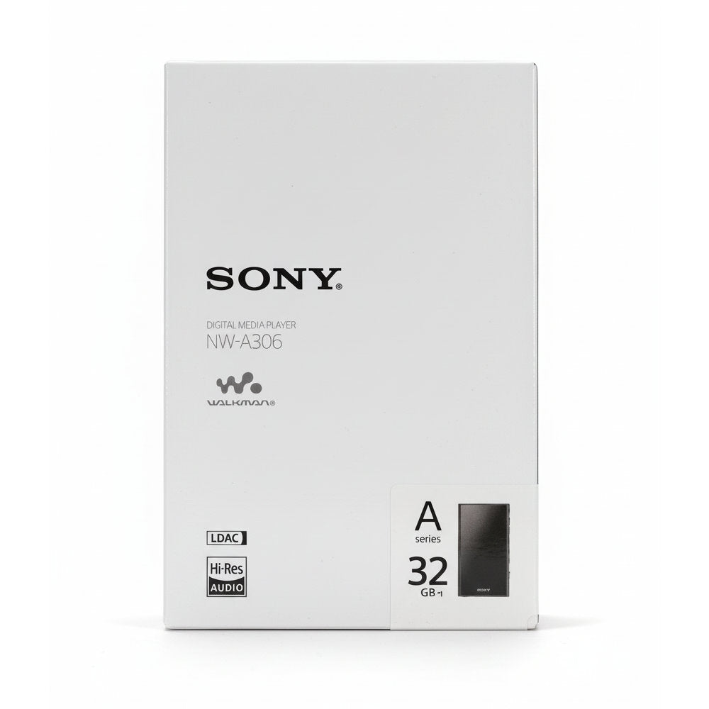 Leitor de Música Sony Walkman NW-A306 Hi-Res 32GB Wi-Fi Bluetooth Android USB-C 36h Preto