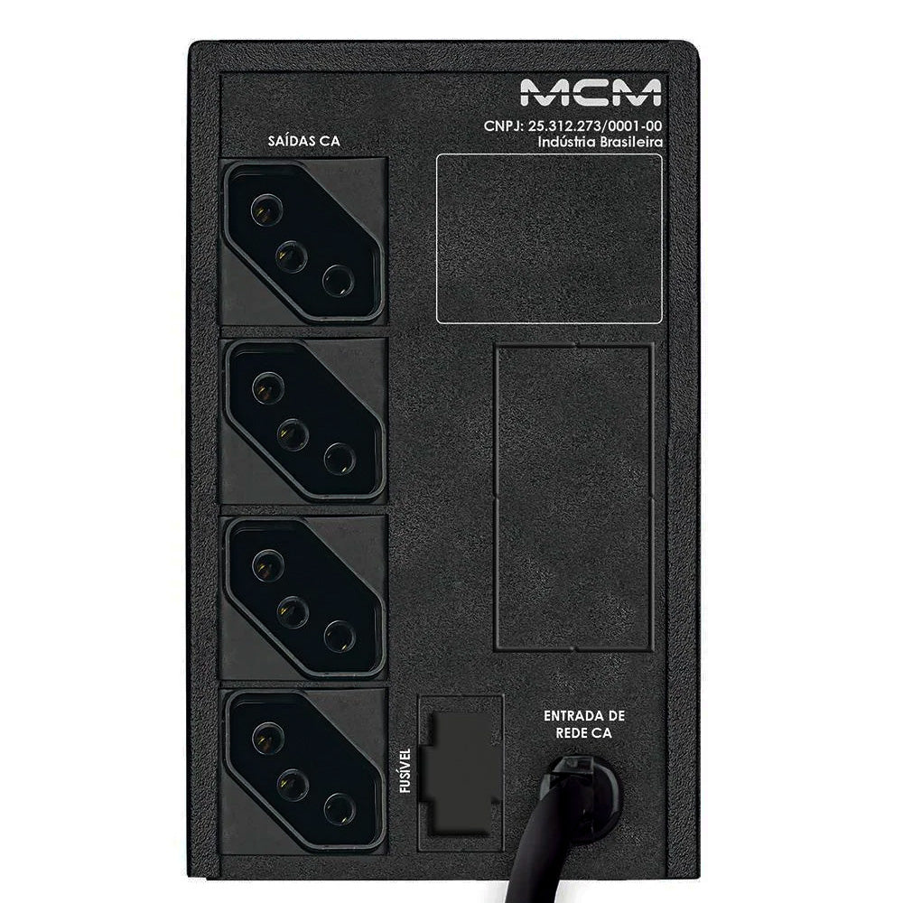Nobreak UPS 600VA One FIT 1.2, MCM, Entrada Monovolt 220V, Saída 220V, Com 4 Tomadas, UPS 0264