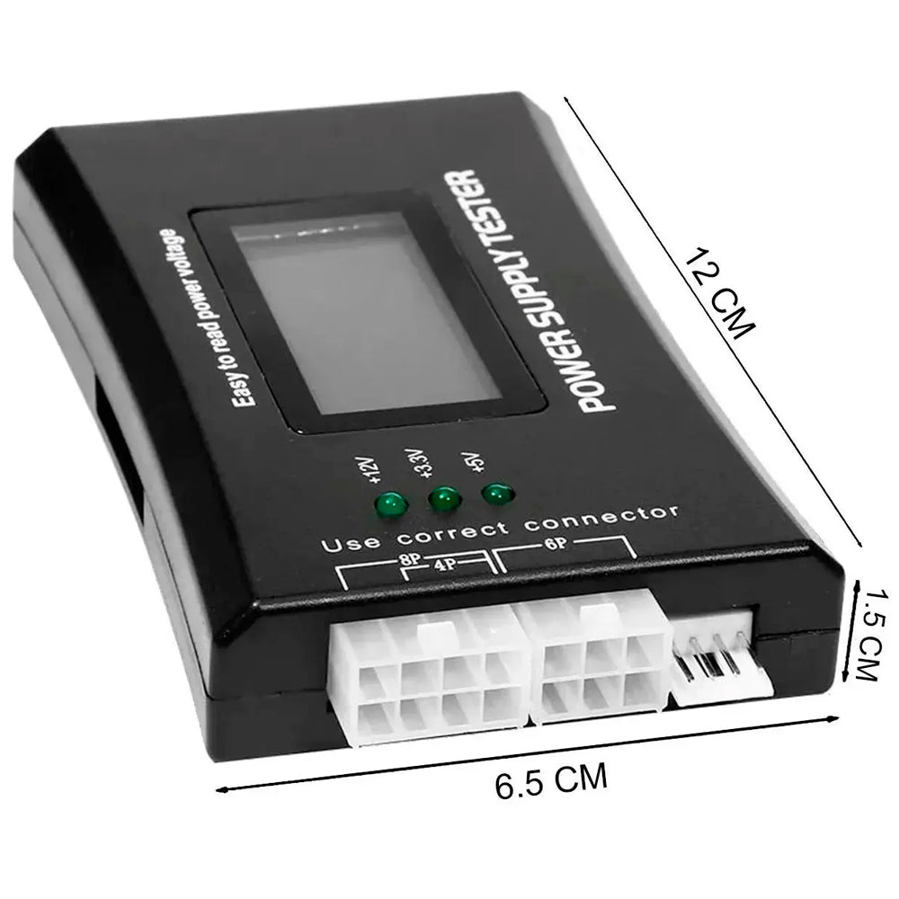 Testador De Fonte de Alimentação IV, Com Tela LCD, 20/24 Pinos ATX, SATA, HDD
