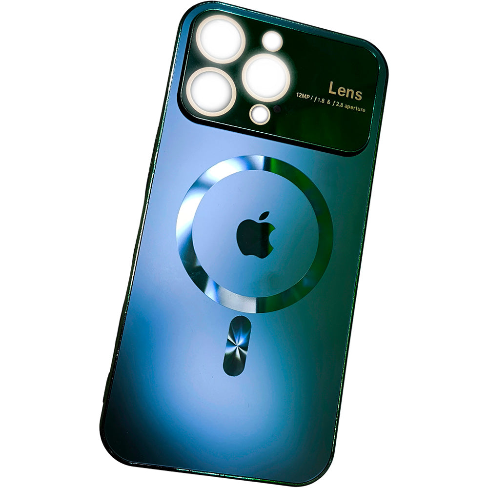 Capa Para iPhone 15 Pro Max, Suporte Para Carregamento Magnético, Verde