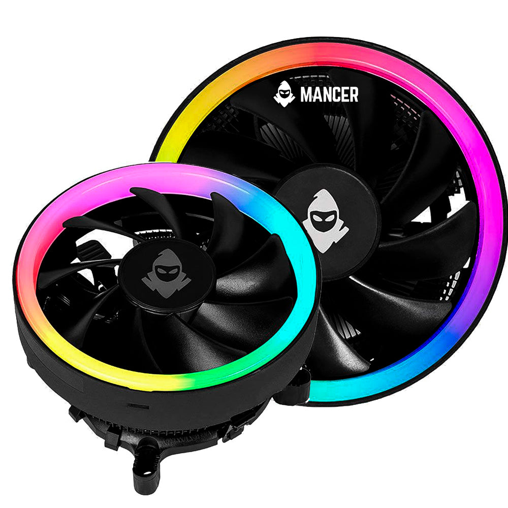 Cooler Para Processador Mancer Vortex Rainbow RGB, MCR-VOR-01