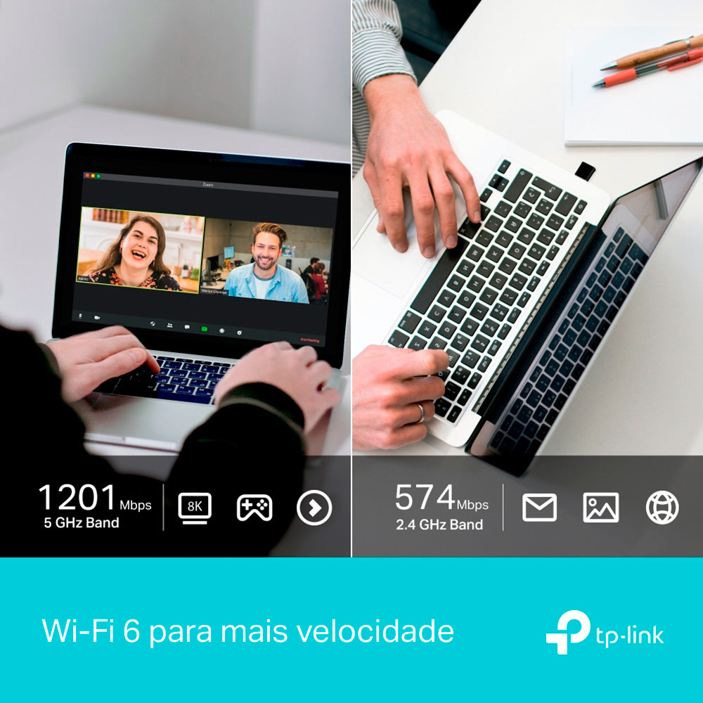 Adaptador Wi-Fi Tp-Link Archer TX20U Nano, AX1800, Dual Band, Wi-Fi 6