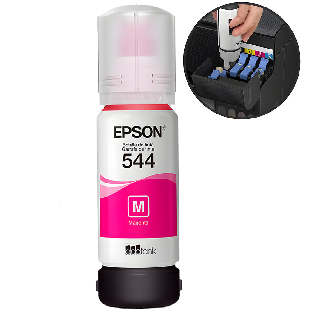 Refil de Tinta Epson Magento 544-T544320 Original Para L3110/L3150 Rende 7.500 Paginas (Fora da Caixa)