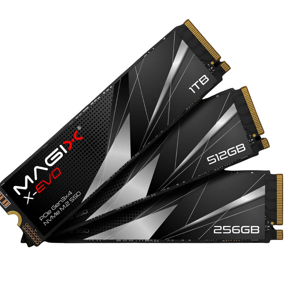 SSD M.2 NVMe Magix X-Evo 256GB PCI-e Gen3x4 Leitura 2500Mb/s Gravação 1000Mb/s 3D Nand