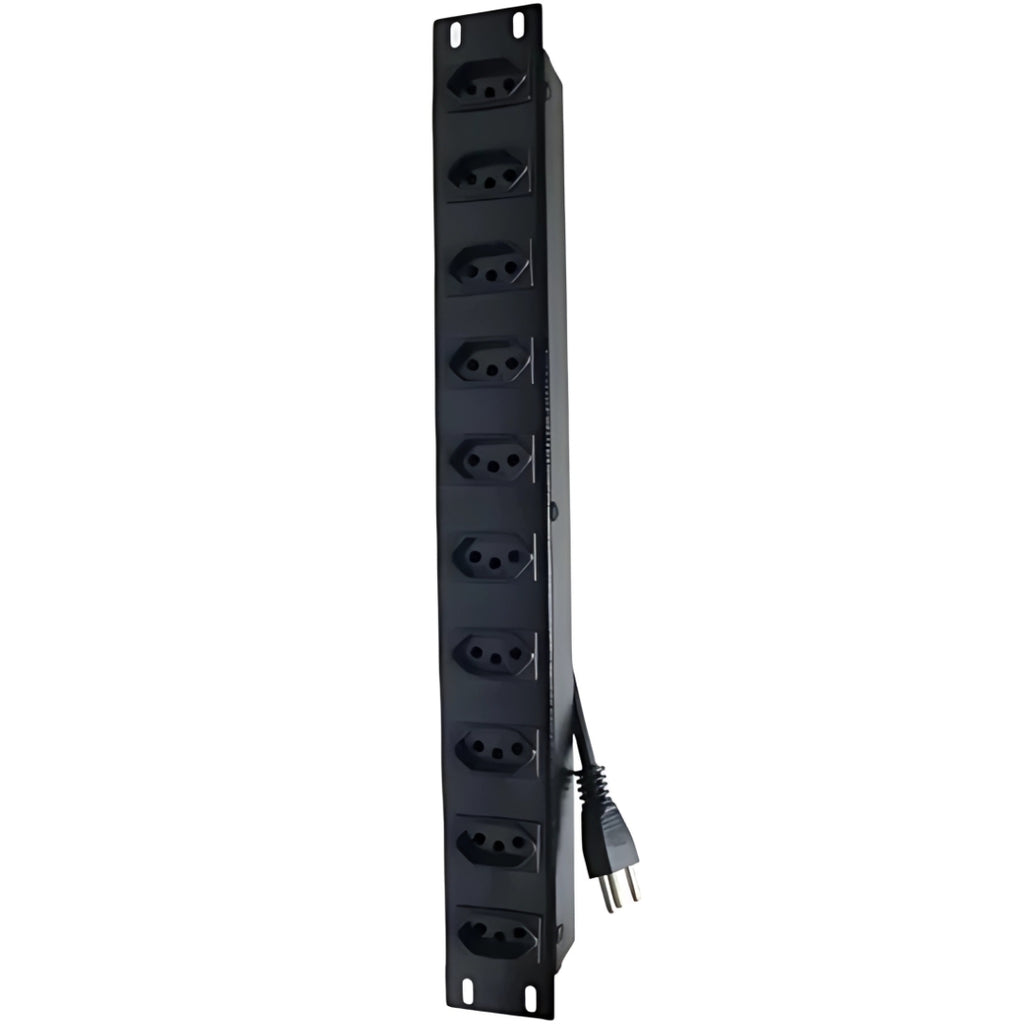 Régua 19 de 10 Posições, 20 Amperes, Para Rack Servidor - MAX ELETRON