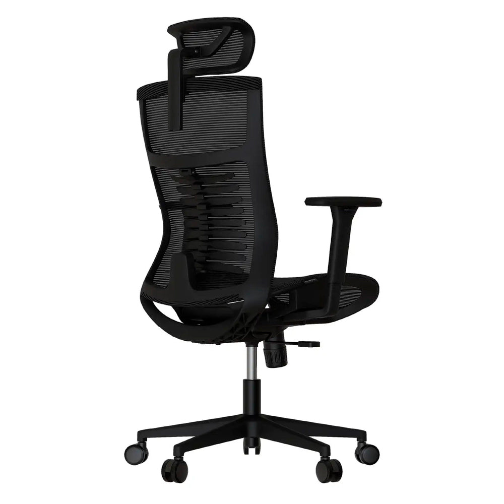 Cadeira Ergonômica Elements Vertta Pro Preta, Full Mesh, Ajuste 3D, Reclinação 150°, Suporte Lombar, BIFMA
