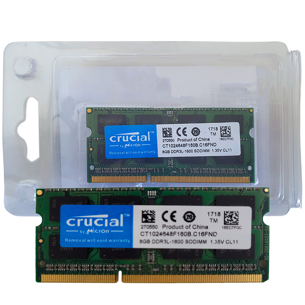 Memória Ram Notebook 8GB DDR3L 1600Mhz Crucial
