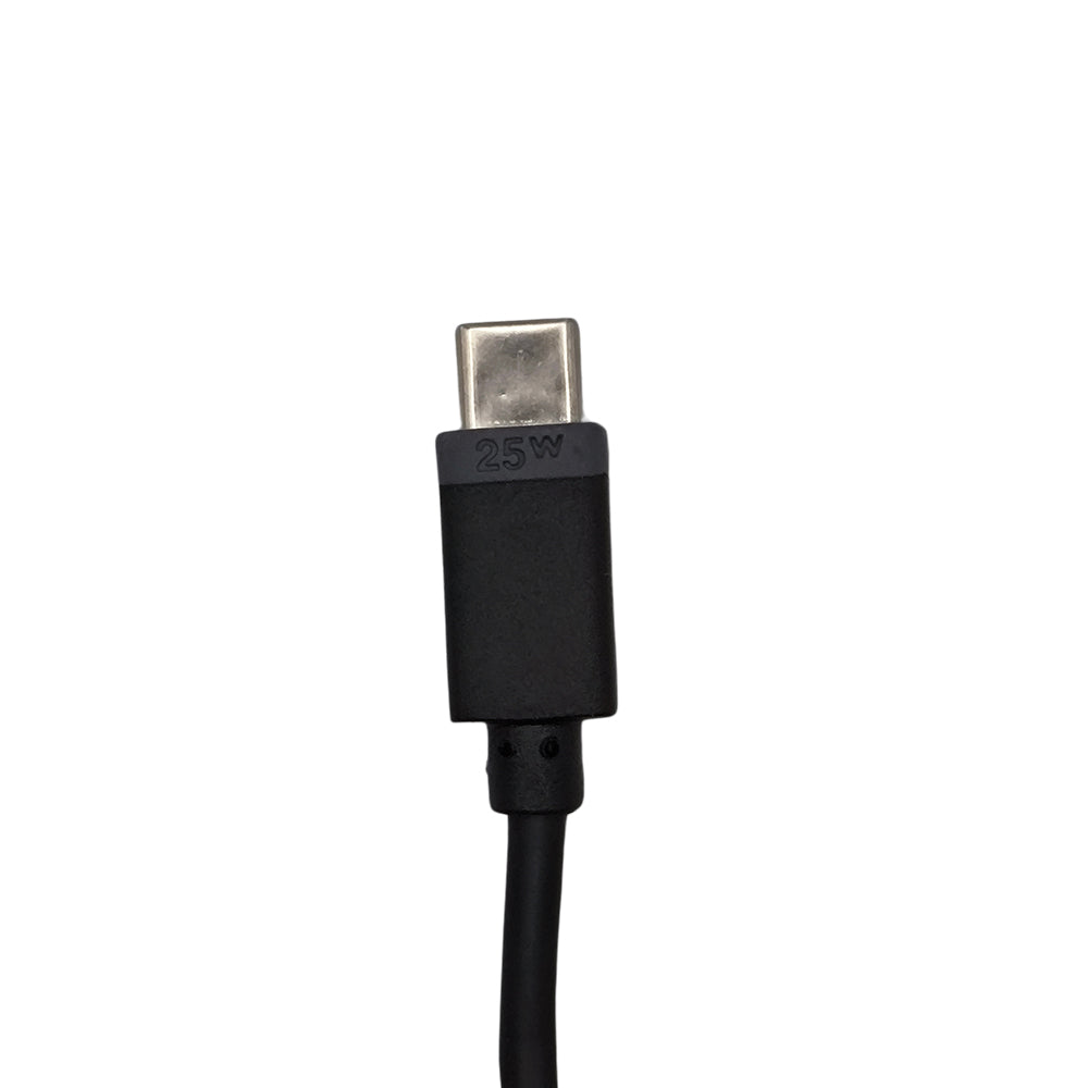 Cabo USB Para Tipo-C, Carregamento Rápido, 25W, 1 Metro de Comprimento, Preto, Caixa Verde