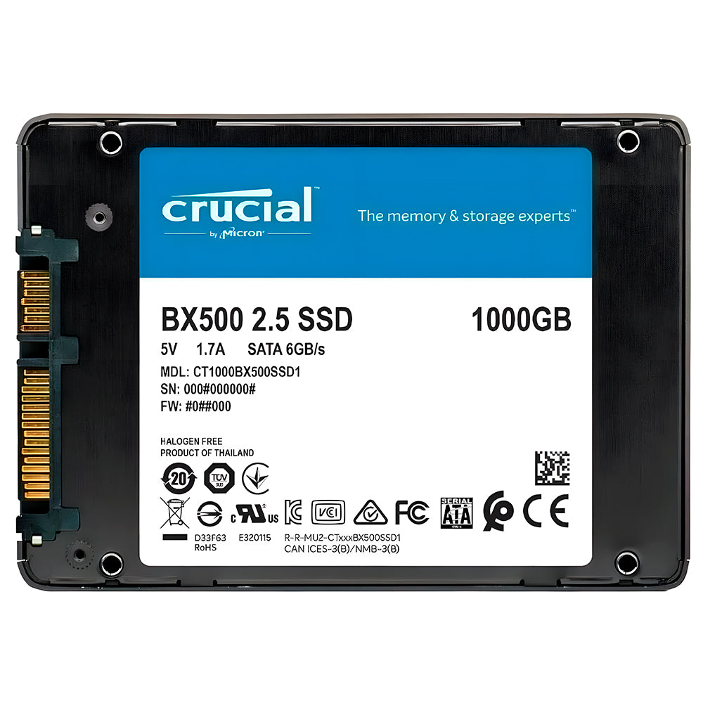 SSD Crucial 1TB BX500, 2.5