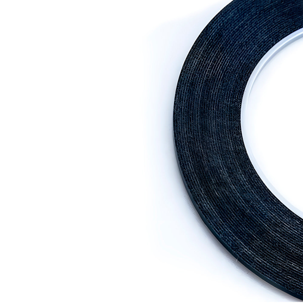 Fita Dupla Face Preta Colar Touch LCD Display - 2mm - 5 metros comprimento