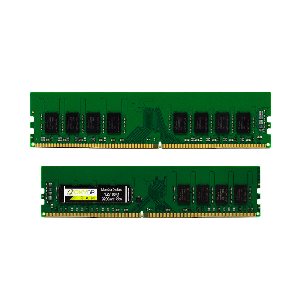 Memória RAM Desktop OxyBR 8GB DDR4 DIMM 3200MHz 288 pin 1.2V PC4-25600