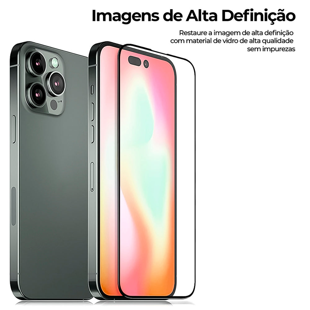 Pelicula Protetora de Tela, 3D, Para iPhone 16 Pro Max