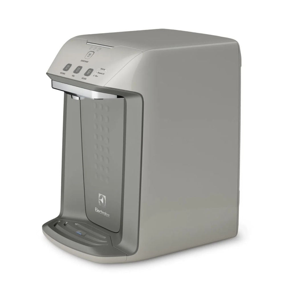 Purificador Água Electrolux PA31G 3 Temperaturas Gelada/Fria/Natural, Filtro Acqua Clean, UV 99% Germes, Bivolt, Cinza