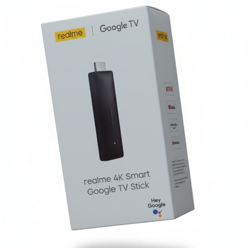 Smart TV Stick Realme 4K RMV2105, Google TV, HDMI 2.1, HDR10+, WiFi/Bluetooth Preto