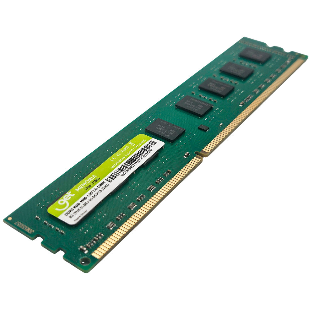 Memória RAM Desktop 8GB 1600MHz DDR3, 1,5V, LO-DIMM, Get Bulk OEM
