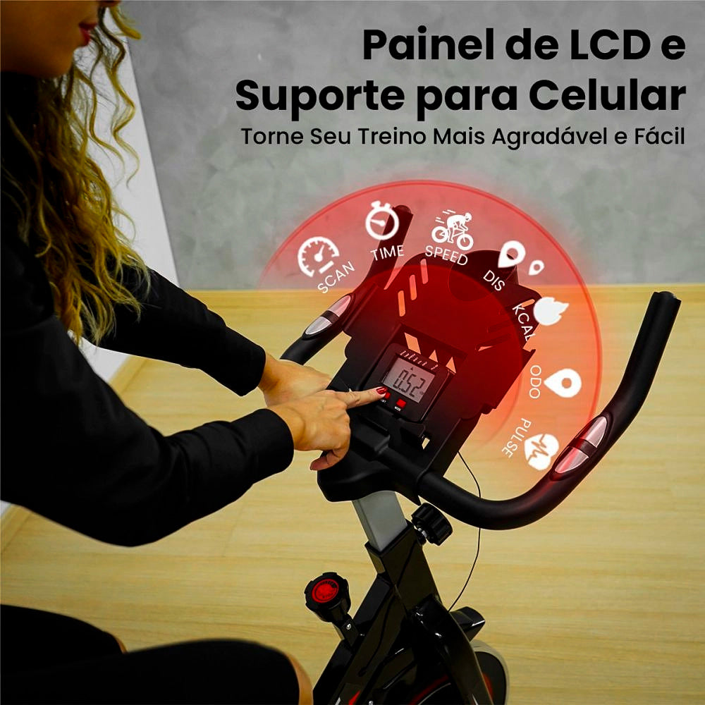 Bicicleta Ergometrica Spinning S100- Consport, Com Suporte Para Tablete e Smartphone