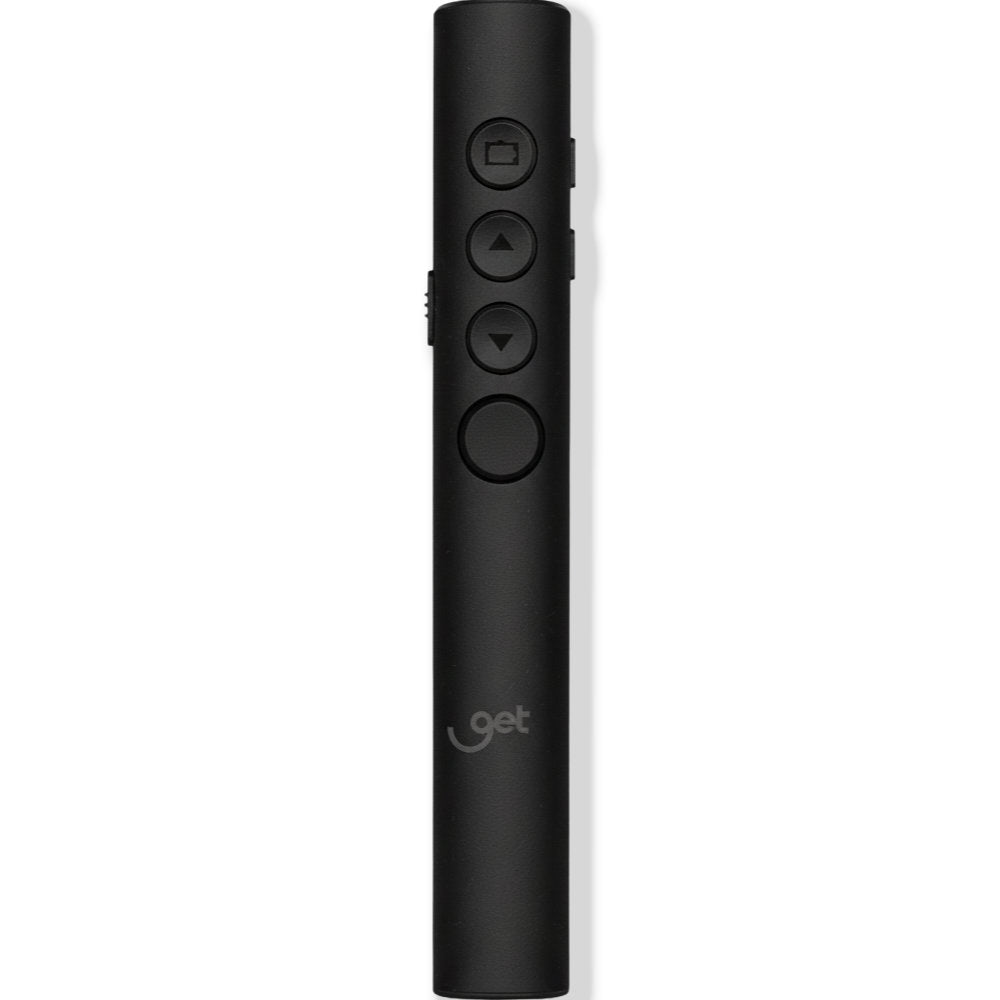Apresentador de Slides Wireless, Controle de Volume, com Laserpoint, GET, Preto