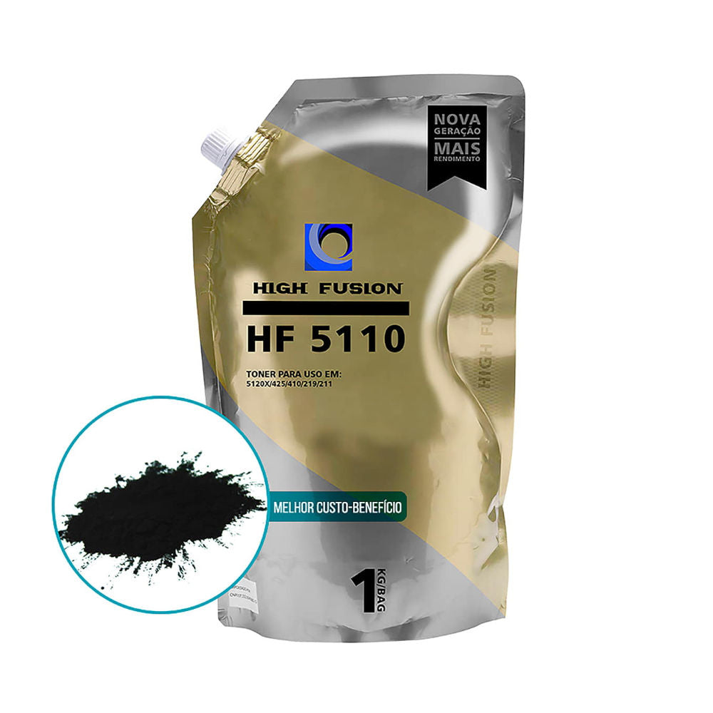 Refil Pó Para Recarga de Toner Compatível HF 5110, Para Pantum 5120X, 410, 219, 211