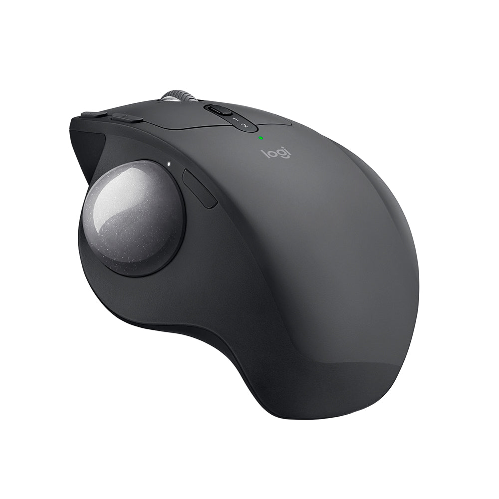 Mouse Ergonômico, Sem Fio, Logitech, MX Ergo Trackball, Conexão Bluetooth/USB Unifying , Recarregável, Preto