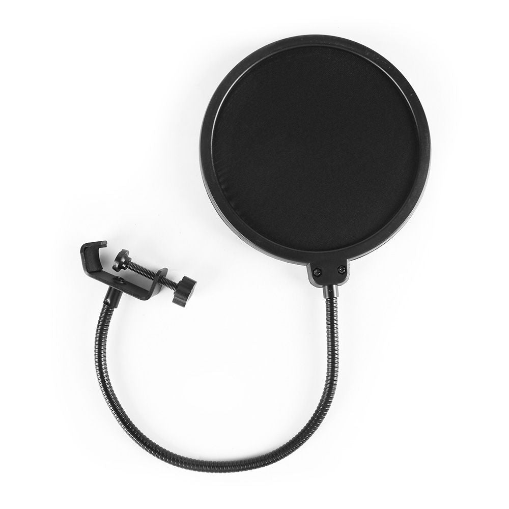 Microfone Streaming USB MI-100BK C3Tech, Condensador Cardioide para Streaming e Podcast, com Braço e Pop Filter