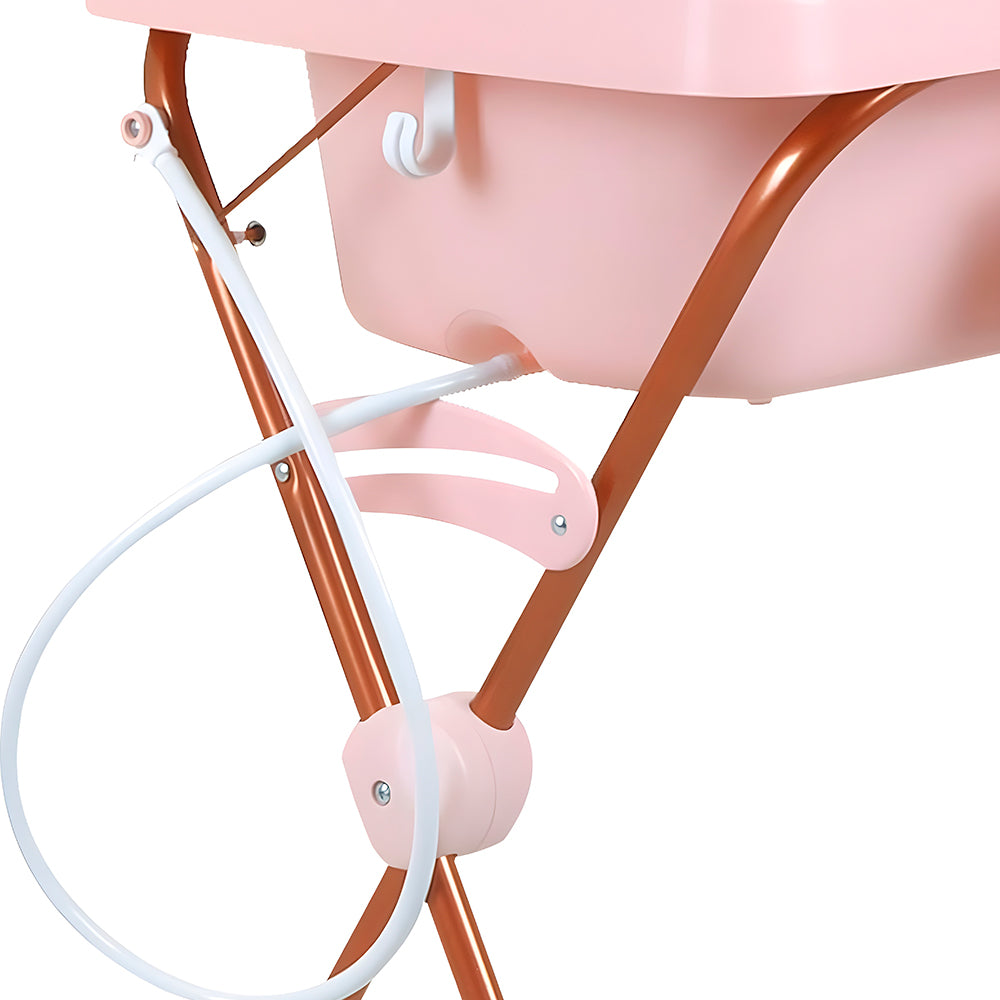 Banheira Millenia Burigotto , Com Suporte Trocador Burigotto, Mon Amour - Rosa