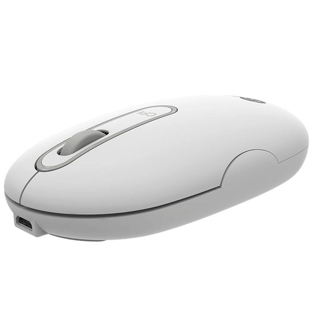 Mouse Sem Fio Recarregável WS207, 1600 DPI, Lecoo - Branco