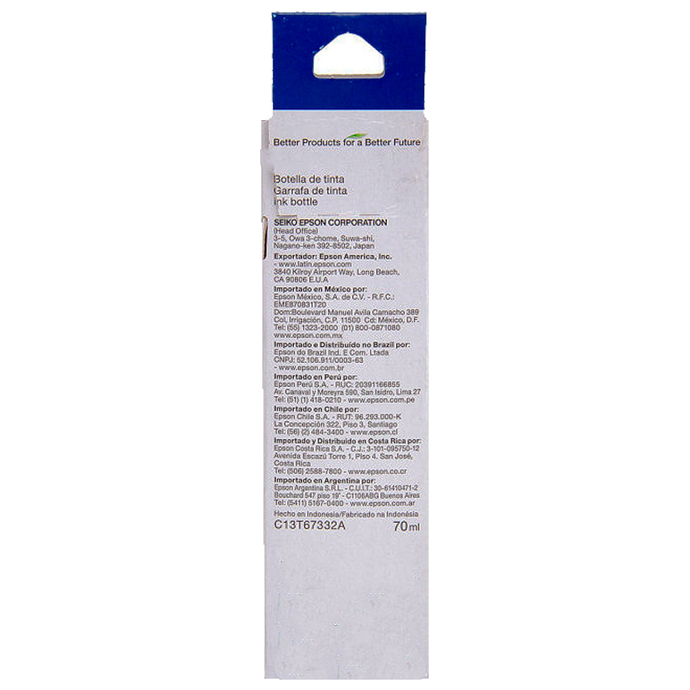 Refil de Tinta Epson 673 Azul T673220 AL Ciano L805 L800 L810 L1800 L850 Original 70ml
