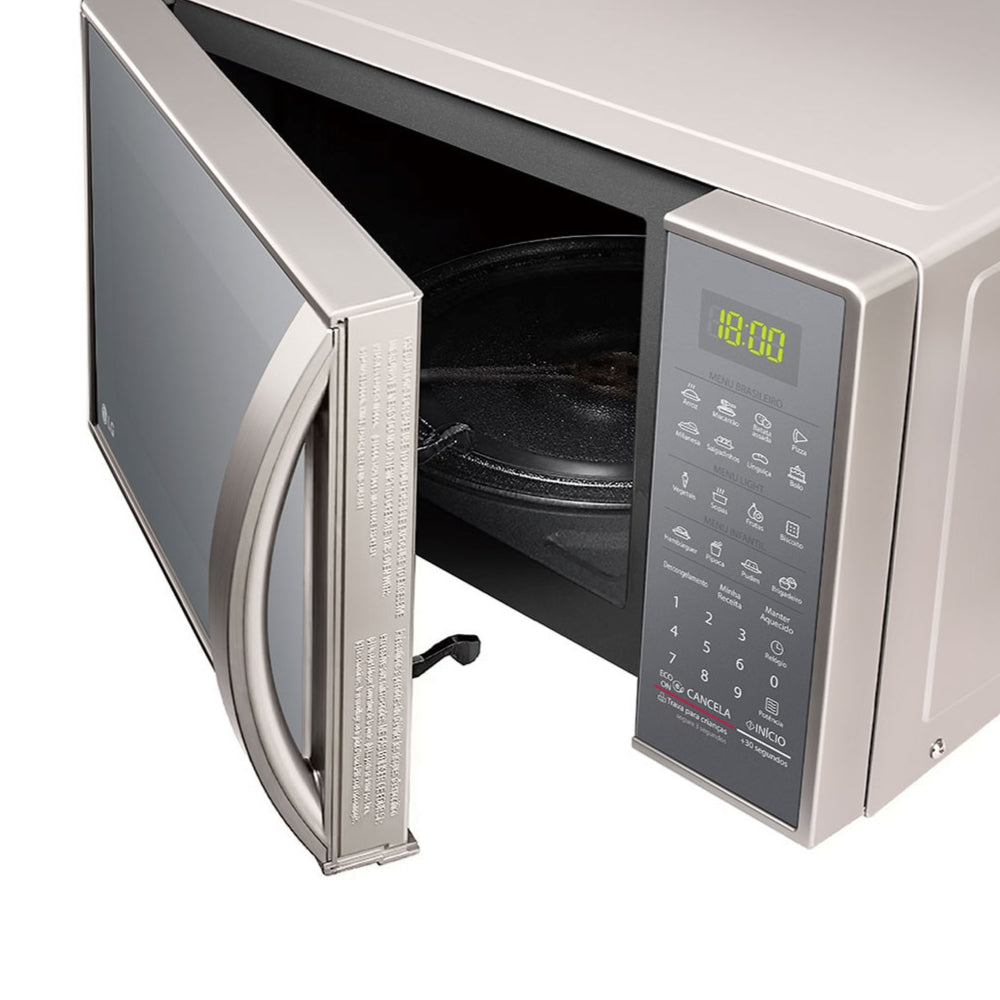 Micro-Ondas LG 30 Litros Limpa Fácil, MS3043BRA , Prata 220V