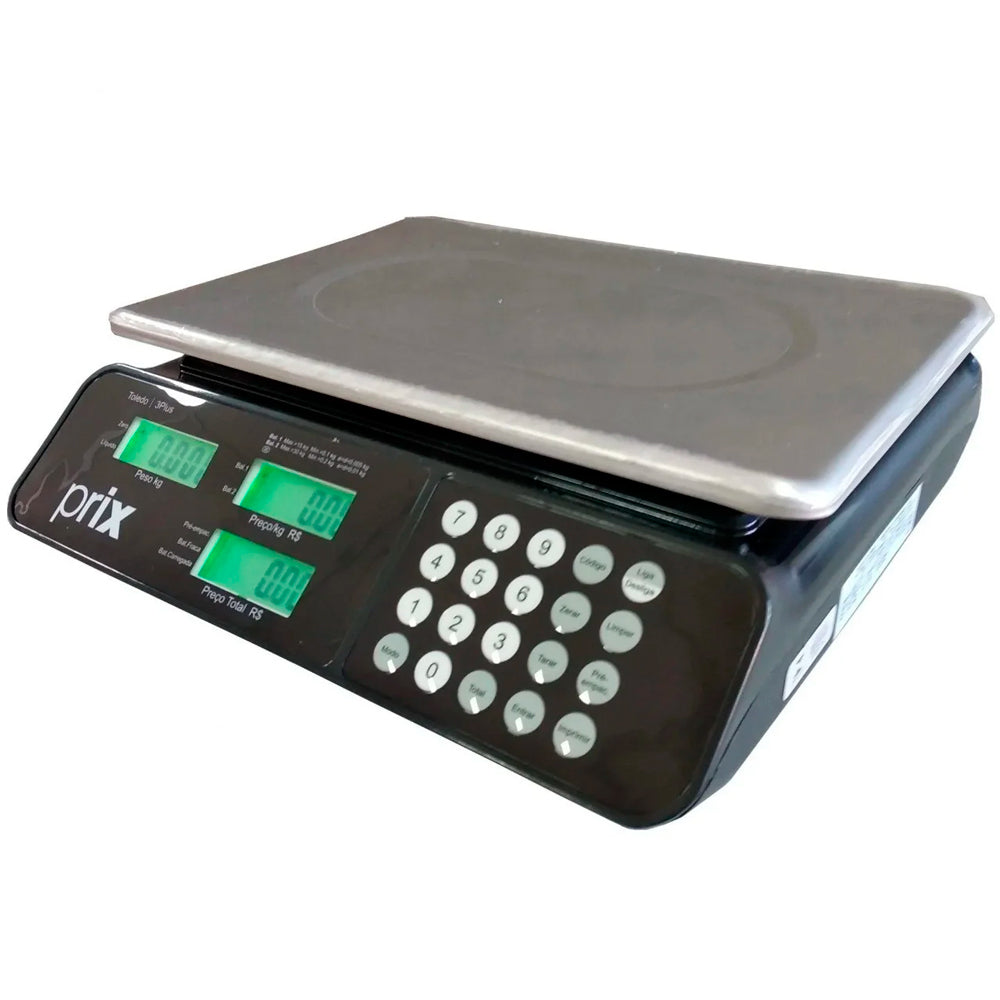 Balança Eletrônica Computadora de Bancada, Bivolt, Toledo Prix 3 Plus