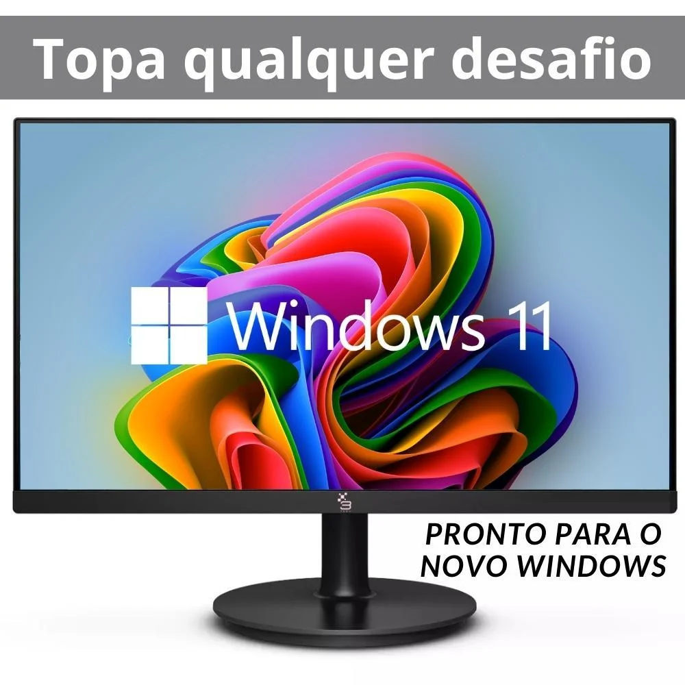 Monitor 3Green M215WHD 21.5" LED Widescreen, Full HD+, 75Hz, 2ms, Entradas HDMI/VGA, Suporte VESA, Ajuste de Inclinação