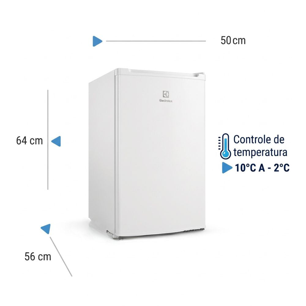 Frigobar Electrolux 122 Litros Efficient EM120 220V Com Controle de Temperatura - Branco