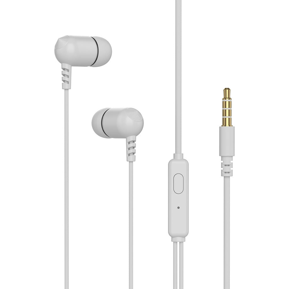 Fone de Ouvido Intra Auricular, Microfone Integrado, EP-07WH, Branco, C3Tech, S/Sn