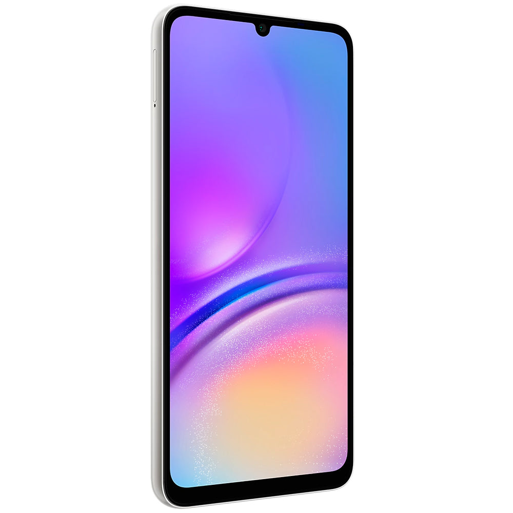 Smartphone Samsung Galaxy A05 Prata 128GB, 4GB RAM, Octa-Core, Bateria 5000mAh, Tela Infinita de 6.7" Câm Traseira Dupla