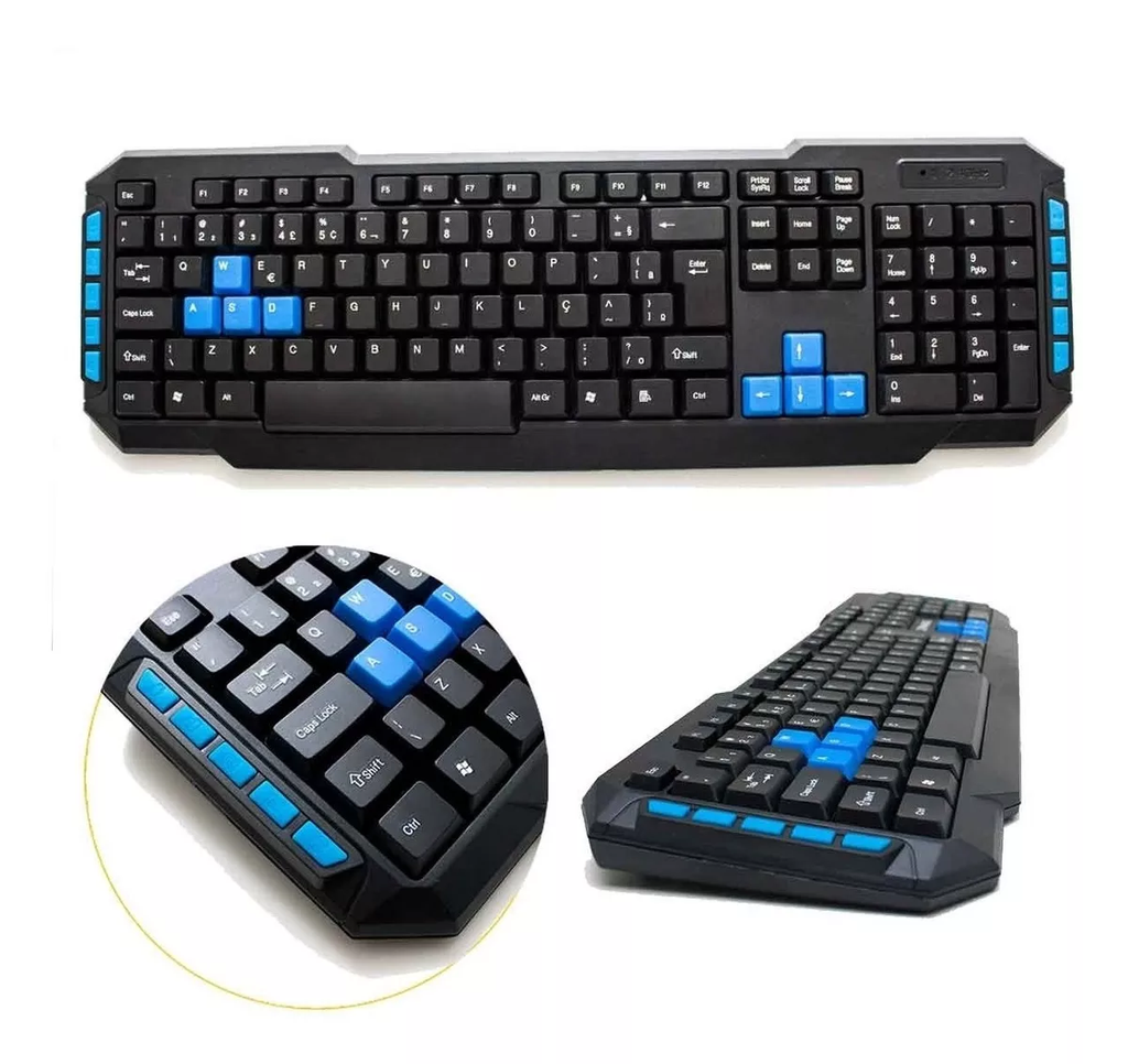 Kit Teclado e Mouse Wireless 2.4 Ghz Wb-8033 Veibo