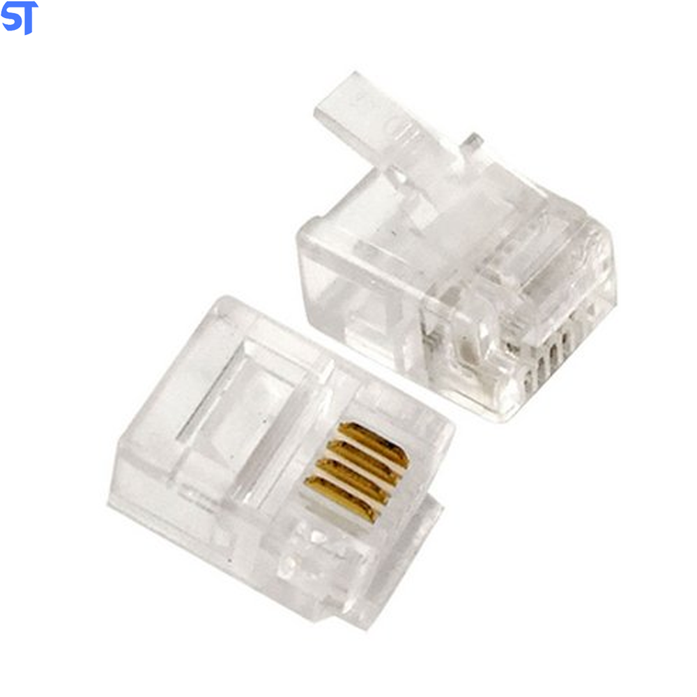 Plug Conector Modular RJ-11 P/ Telefone