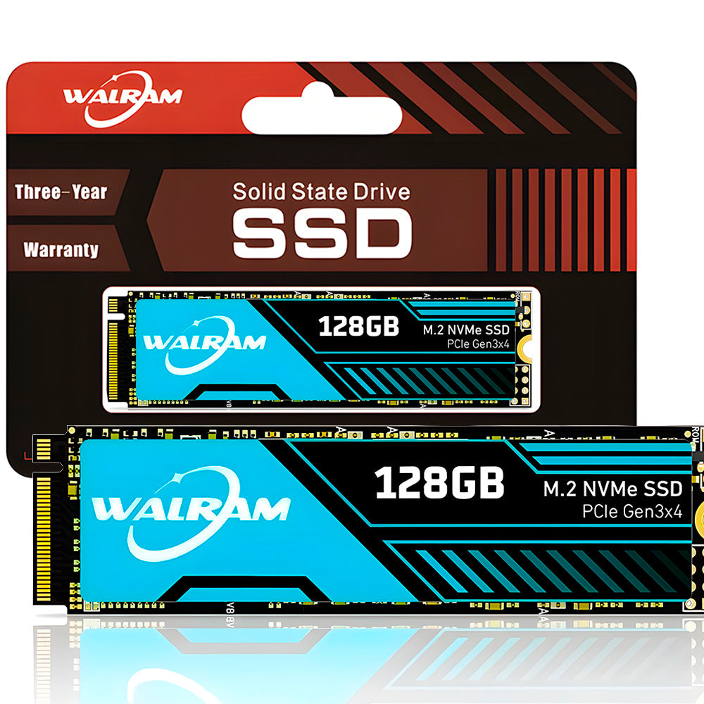 SSD M.2 NVME 128GB Walram 2000Mb/s Leitura 1800Mb/s Escrita