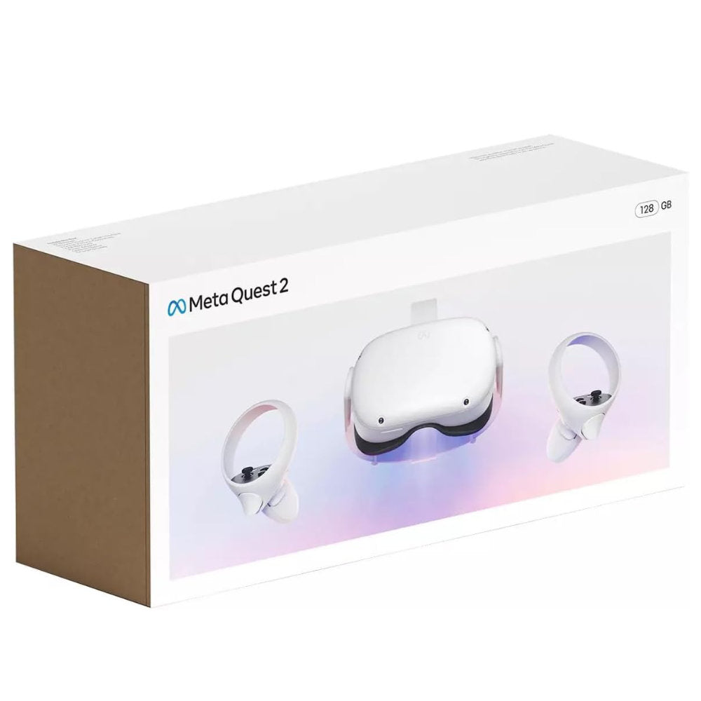 Óculos VR Meta Quest 2 KW49CM 128GB (899-00182-02) Branco, Standalone Wi-Fi, Snapdragon XR2, 6GB RAM, LCD 1832×1920