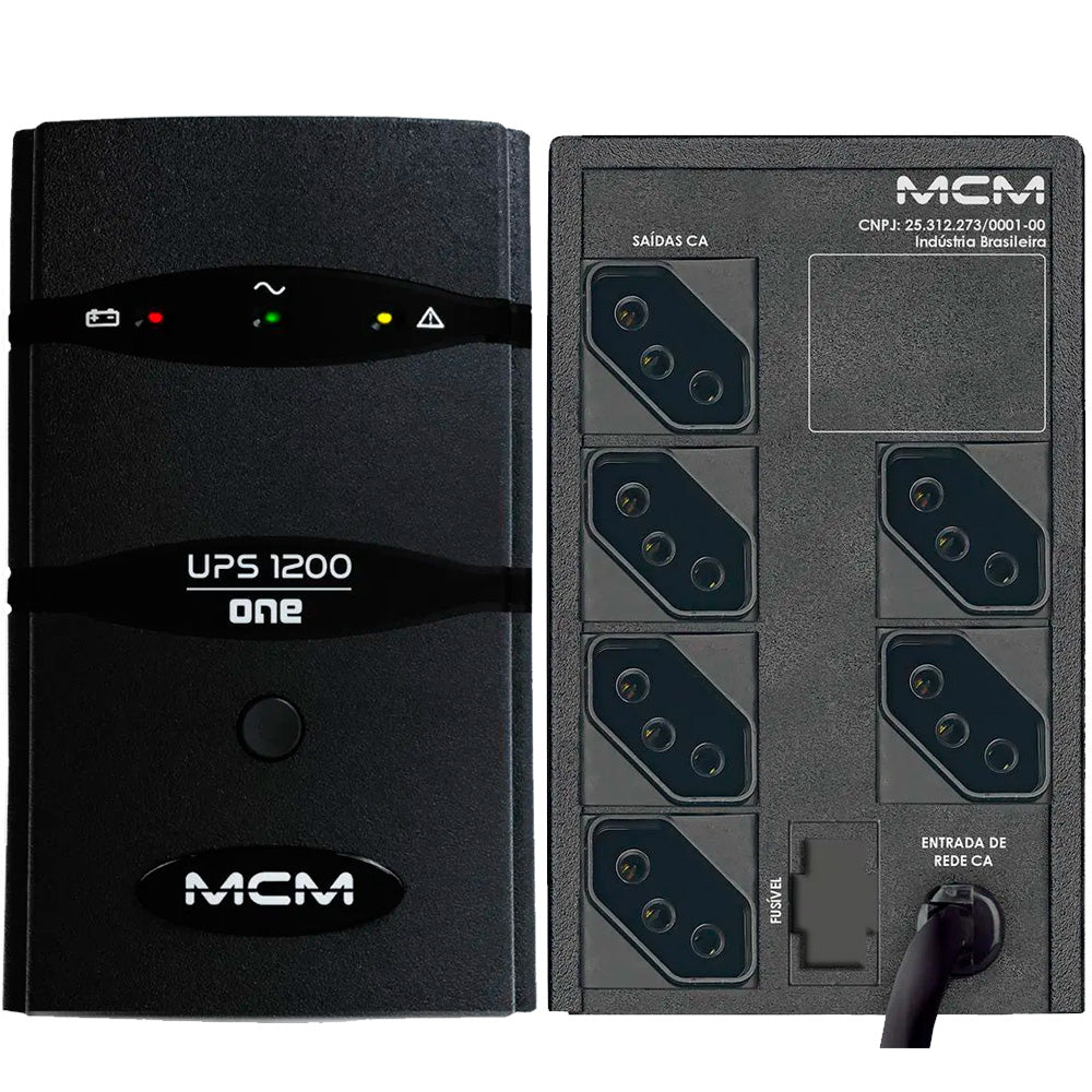 Nobreak UPS 1200VA One 3.1 Trivolt/115V MCM Com 6 Tomadas UPS0272