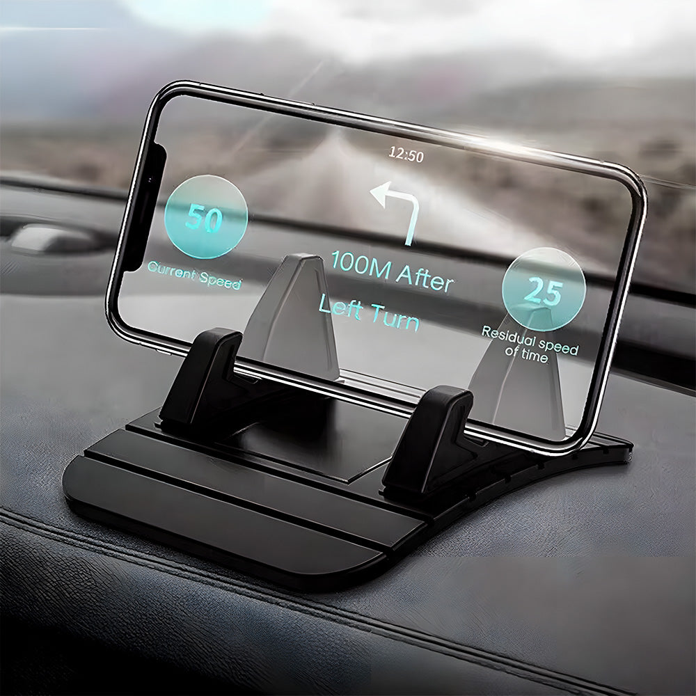 Suporte De Celular Universal, Antiderrapante, Em Borracha, Para Painel De Carro, Preto