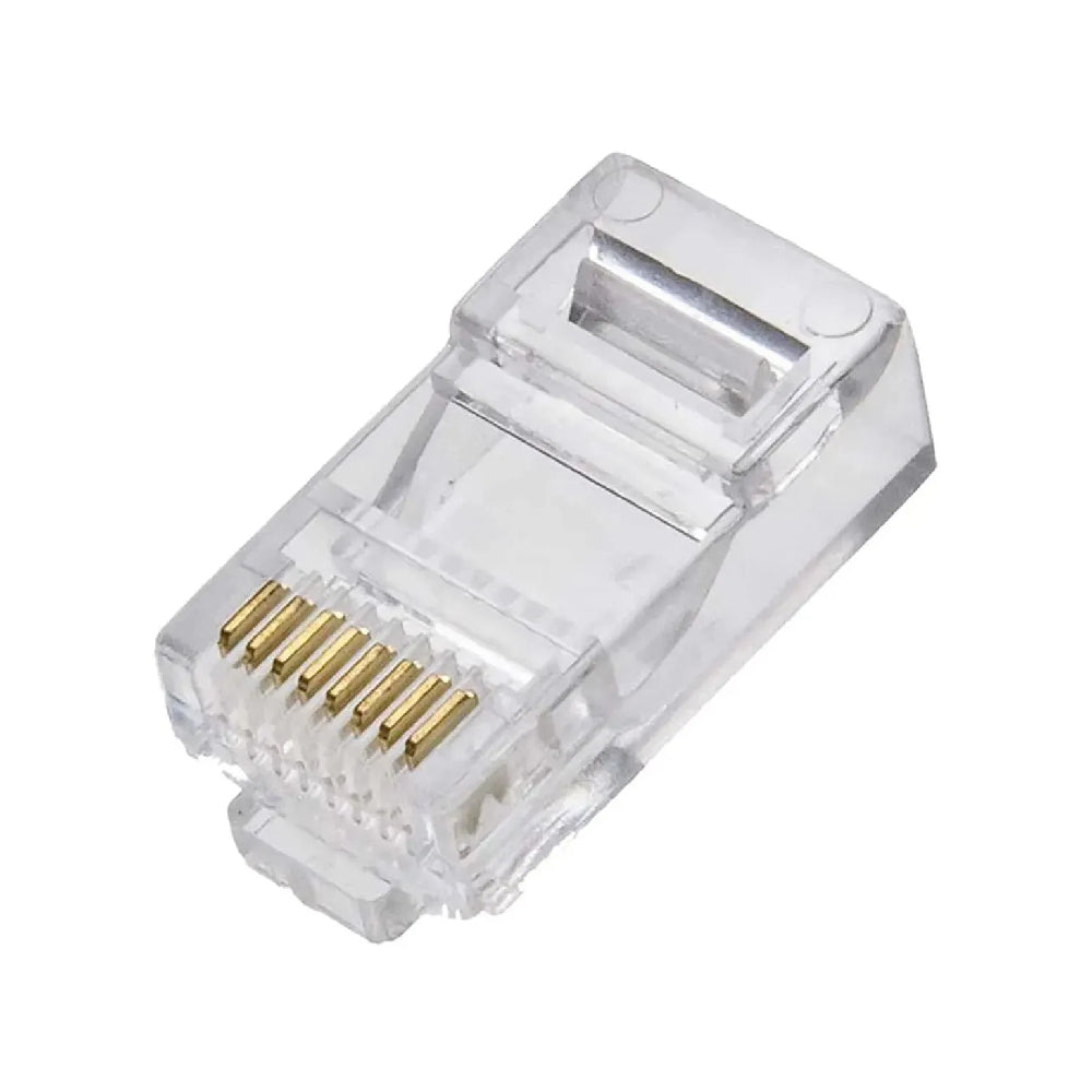 Kit Conector Modular RJ45 Cat6 Wurth 50 Unidades, Contatos Banhados a Ouro 18µm