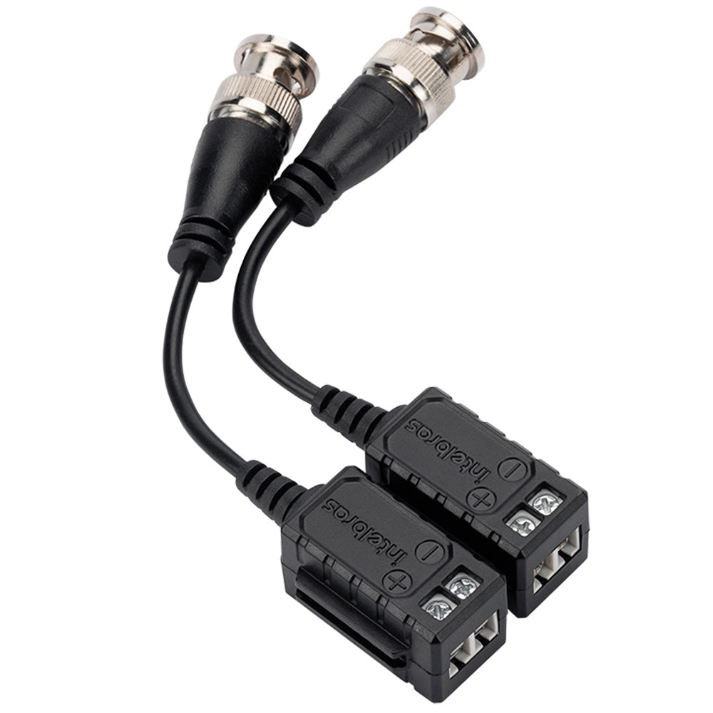 Par Balun Passivo Intelbras VB 501P G2, Transmissão de Vídeo HD, Até 400 Metros, Cat5/ Cat6